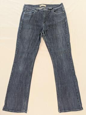 Levi's 515 Jeans Womens 33x33 Blue Med Wash Mid Rise Bootcut Stretch Denim
